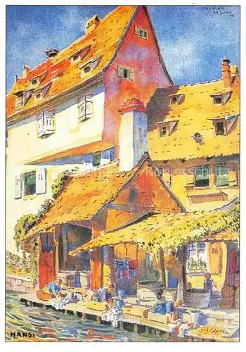 AK / Ansichtskarte  Hansi  Waltz J J Kuenstlerkarte Alsace Elsass Alsaciennes plein effort 