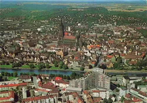 AK / Ansichtskarte  Neu-Ulm Bayern mit Blick nach Ulm an der Donau Ulmer Muenster