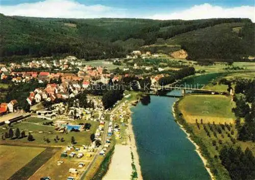 AK / Ansichtskarte  Gieselwerder Panorama Oberweserbergland Campingplatz