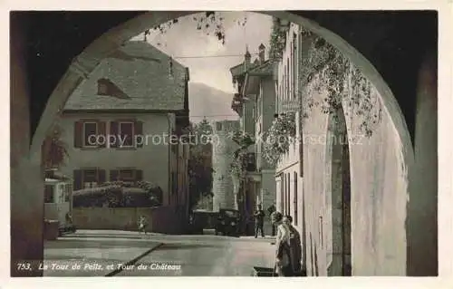 AK / Ansichtskarte  La Tour-de-Peilz VD et Tour du Chateau