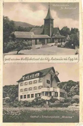 AK / Ansichtskarte  Egg Zuerich ZH Wallfahrtskirche St Antonius Gasthof Alverna