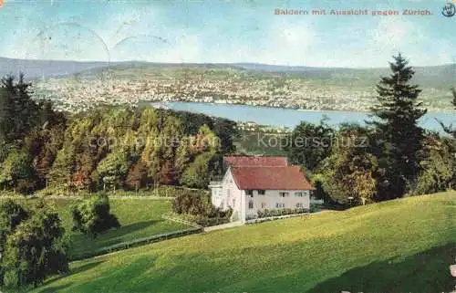 AK / Ansichtskarte  Baldern  uetliberg ZH mit Aussicht gegen Zuerich