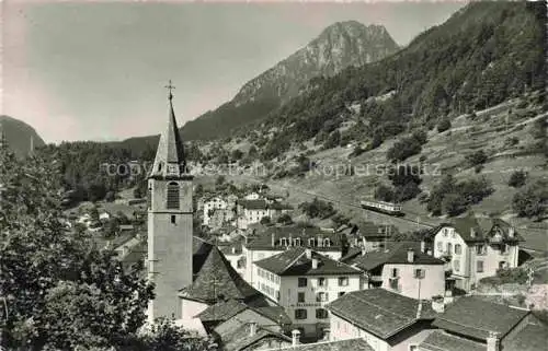 AK / Ansichtskarte  Salvan Saint-Maurice VS Ligne du chemin de fer Martigny Chamonix La Barmaz