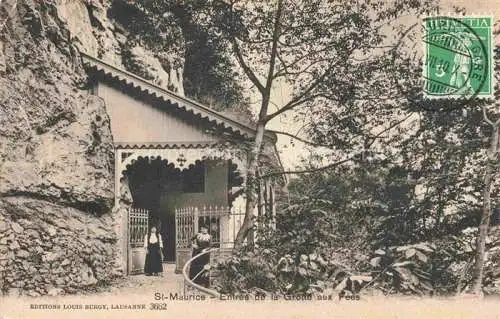 AK / Ansichtskarte  St-Maurice  Valais VS Entree de la Grotte aux Fees