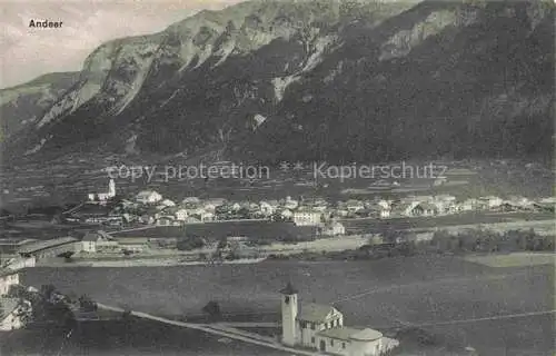 AK / Ansichtskarte  Andeer GR Hallo Jo,
im Anhang das Programmblaettchen 
in schwarz/weiss
 
Viele liebe Gruesse von uns Beiden
und viel Erfolg mit dem Konzert
 
Friederike & Werner
Hallo Jo,
im Anhang das Programmblaettchen 
in schwarz/