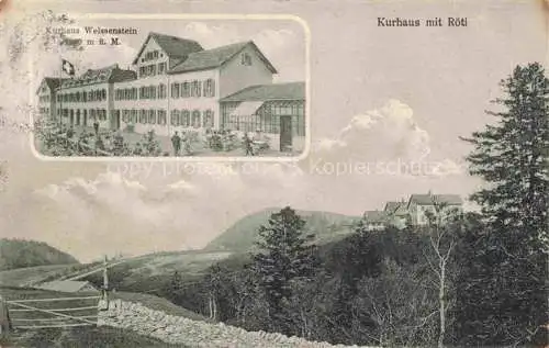 AK / Ansichtskarte  Weissenstein 1300m SO Kurhaus Weissenstein Kurhaus mit Roeti