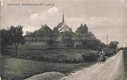 AK / Ansichtskarte  Gormund Neudorf Sursee LU Panorama Kirche