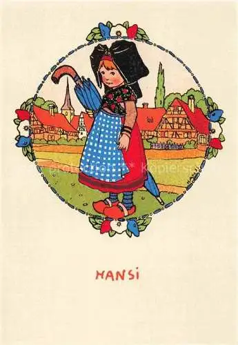 AK / Ansichtskarte  Hansi  Waltz J J Kuenstlerkarte Alsace Elsass Illustrareur alsacien Colmar