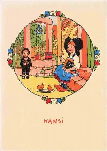 AK / Ansichtskarte  Hansi  Waltz J J Kuenstlerkarte Alsace Elsass Illustrateur alsacie Colmar