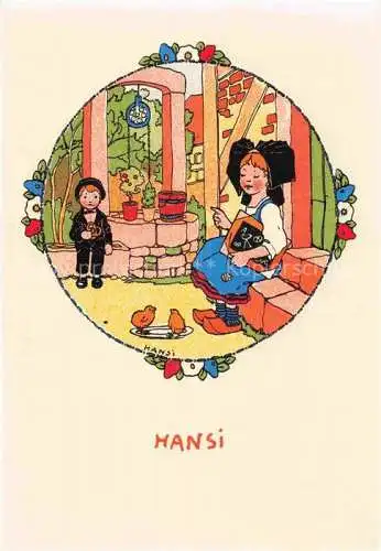 AK / Ansichtskarte  Hansi  Waltz J J Kuenstlerkarte Alsace Elsass Illustrateur alsacie Colmar