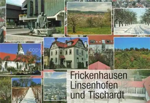 AK / Ansichtskarte  Frickenhausen Wuerttemberg Linsenhofen und Tischardt Teilansichten Landschaft