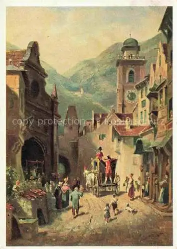 AK / Ansichtskarte  Spitzweg Carl Kuenstlerkarte Landesvater auf Reisen