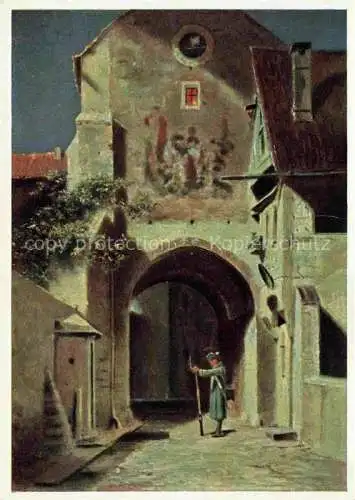 AK / Ansichtskarte  Spitzweg Carl Kuenstlerkarte Schildwache