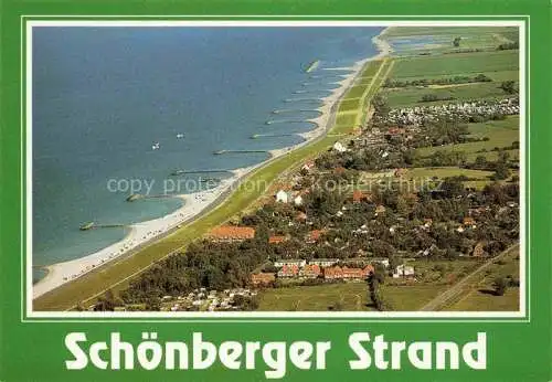 AK / Ansichtskarte  Schoenberger Strand Fliegeraufnahme