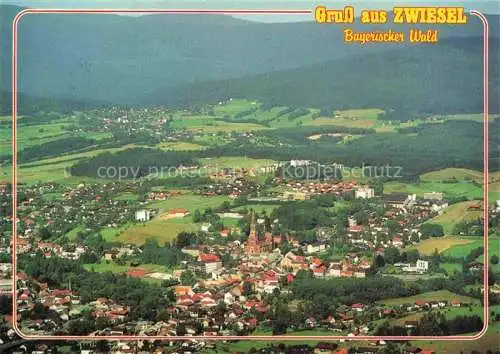 AK / Ansichtskarte  Zwiesel  Niederbayern Panorama Luftkurort Bayerischer Wald