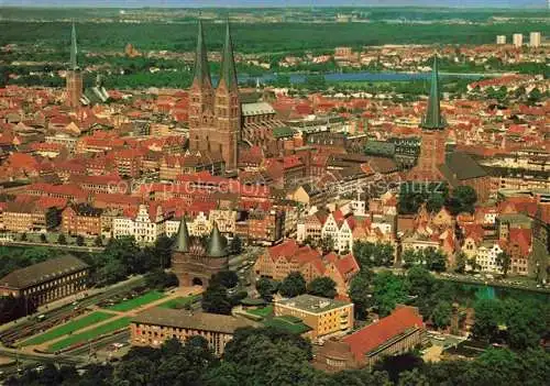 AK / Ansichtskarte  LueBECK Stadtpanorama Hafenstadt