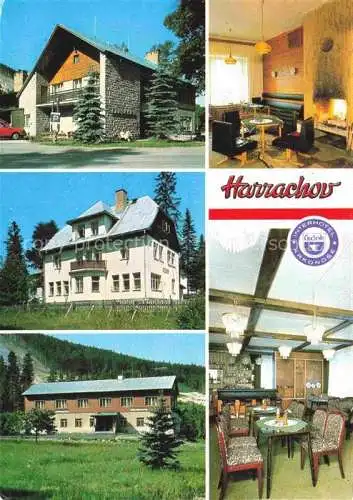 AK / Ansichtskarte  Harrachov Harrachsdorf CZ Hotel Hubertus Gastraum Kaminzimmer