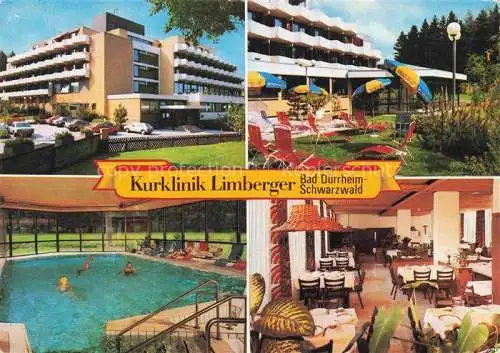 AK / Ansichtskarte  Bad Duerrheim Kurklinik Limberger Garten Hallenbad Restaurant