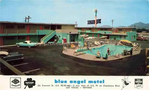 AK / Ansichtskarte  LAS VEGAS Nevada USA Blue Angel Motel Pool