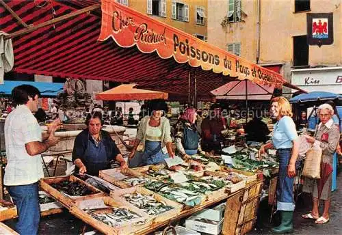 AK / Ansichtskarte  NICE   Nizza 06 Alpes-Maritimes Le Marche aux poissons de la Place Saint Francois