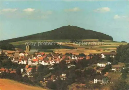 AK / Ansichtskarte  Naumburg Hessen Panorama Erholungsort Kirche Kurhessen-Waldeck