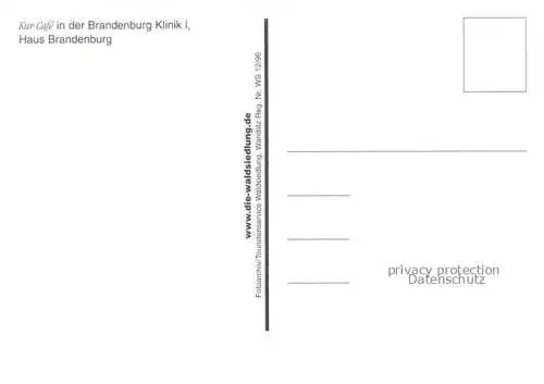 AK / Ansichtskarte  Bernau Berlin Mark Kur-Café in der Brandenburg-Klinik Haus Brandenburg Verkaufstheke Kurzueglein