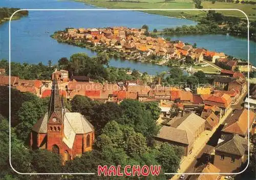 AK / Ansichtskarte  Malchow Stadtpanorama Altstadt