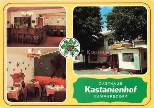 AK / Ansichtskarte  Kummersdorf Storkow Mark Gasthaus Kastanienhof Gastraum Theke