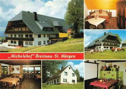 AK / Ansichtskarte  Breitnau Hinterzarten Schwarzwald BW Michelehof Gastraum Fremdenzimmer