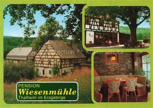 AK / Ansichtskarte  Thalheim Erzgebirge Pension Wiesenmuehle Gastraum