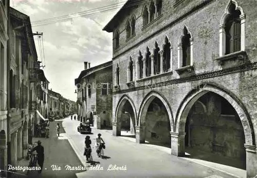 AK / Ansichtskarte  Portogruaro Veneto IT Via Martiri della Liberta