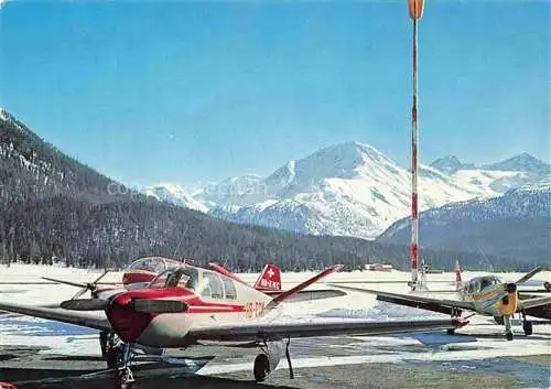 AK / Ansichtskarte  Samedan Samaden GR Flugplatz