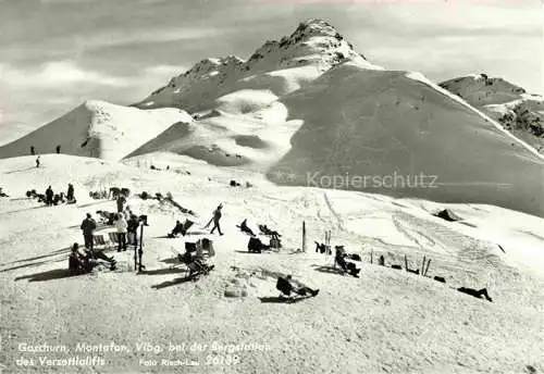 AK / Ansichtskarte  Gaschurn Vorarlberg An der Bergstation des Versettlalifts