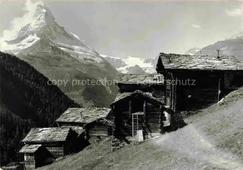 AK / Ansichtskarte  ZERMATT VS Findeln mit Matterhorn