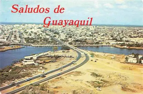 AK / Ansichtskarte  Guayaquil Ecuador Vista panoramica del Puente 5 de Junio sobre el Estero Salado