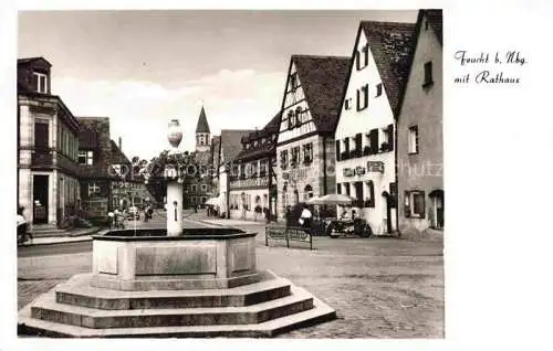 AK / Ansichtskarte  Feucht Rathaus mit Brunnen