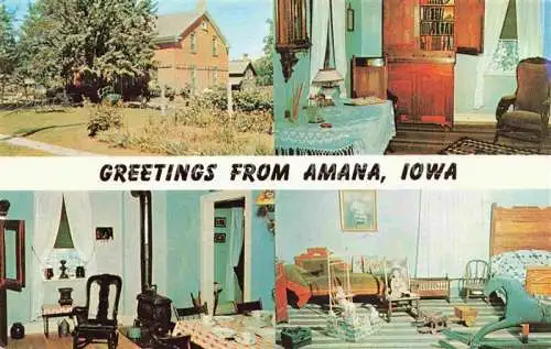 AK / Ansichtskarte  Amana Iowa USA Amana Heim Rooms