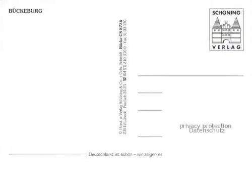 AK / Ansichtskarte  Bueckeburg Schaumburg Niedersachsen Fliegeraufnahme