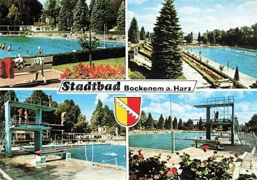 AK / Ansichtskarte  Bockenem Stadtbad Freibad Sprungturm