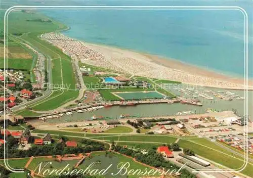 AK / Ansichtskarte  Bensersiel Esens Nordseeheilbad Strand Hafen