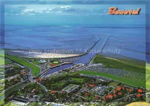 AK / Ansichtskarte  Bensersiel Esens Nordseeheilbad Strand Hafen