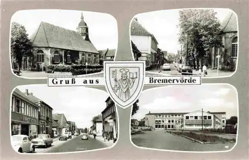 AK / Ansichtskarte  Bremervoerde Kirche Strassenpartien Schule