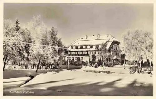 AK / Ansichtskarte  Rothaus Grafenhausen Schwarzwald BW Kurhaus Rothaus