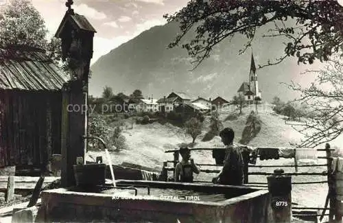 AK / Ansichtskarte  Au oetz Kuehtai Oetztal Tirol AT Brunnen Kirche