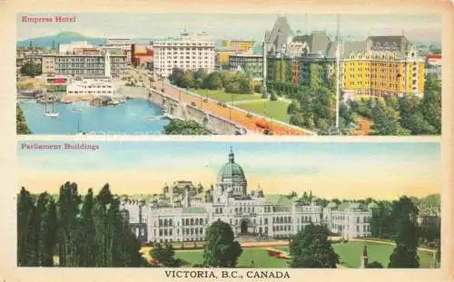 AK / Ansichtskarte  Victoria  British Columbia Canada Empress Hotel Parliament Buildings