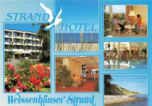 AK / Ansichtskarte  Weissenhaeuser Strand Ostseebad Wangels Ostholstein Strandhotel Foyer Hallenbad Strand Kueste