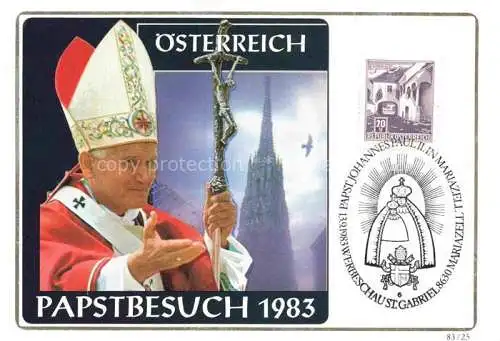 AK / Ansichtskarte  Papst Pope Pape-- Johannes Paul II oesterreich