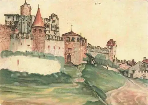 AK / Ansichtskarte  Duerer Albrecht Kuenstlerkarte Burg von Trient