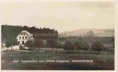 AK / Ansichtskarte  Breitenfurt Wien Niederoesterreich AT Gastwirtschaft zum kleinen Semmering