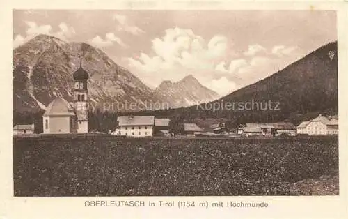 AK / Ansichtskarte  Oberleutasch mit Kirche und Hochmunde